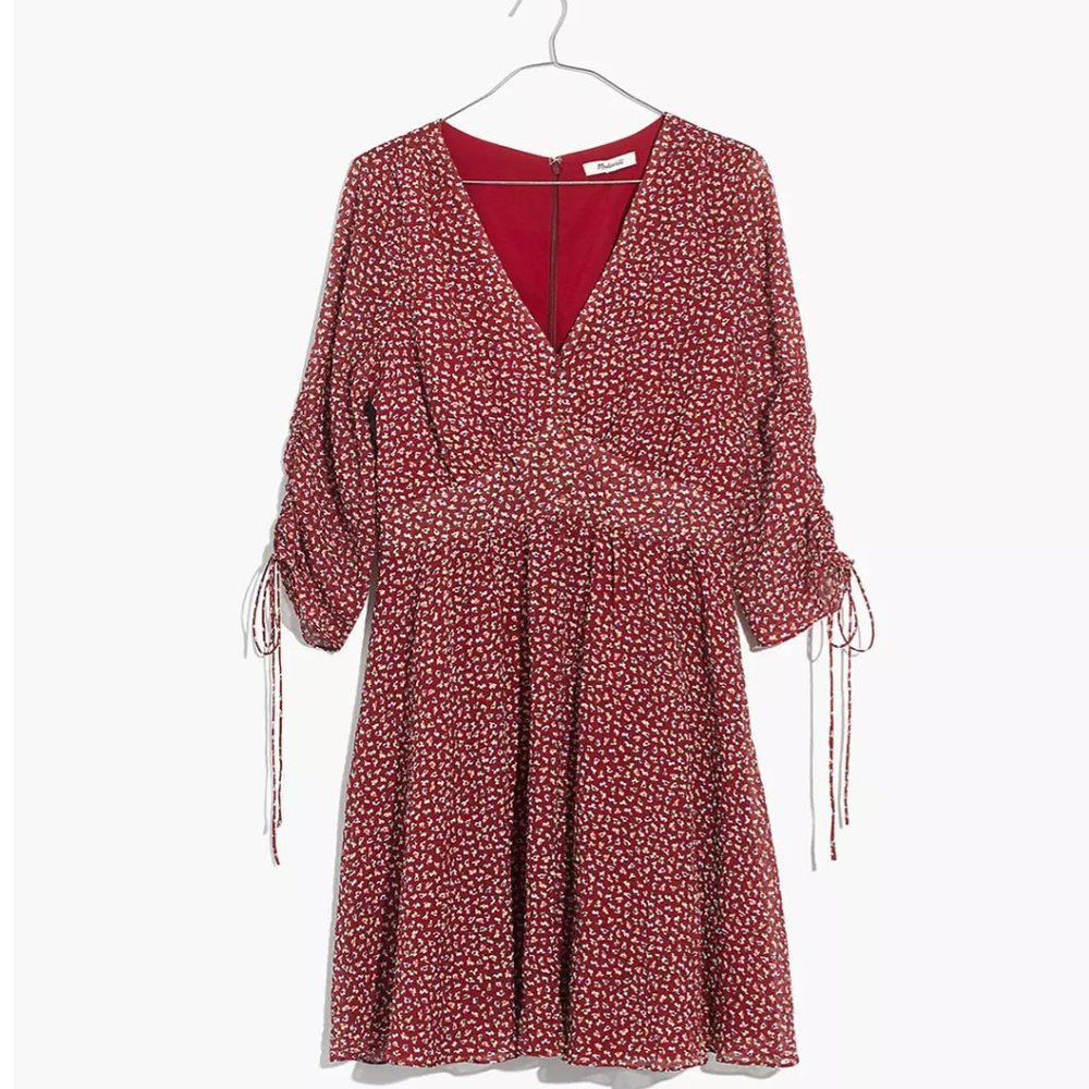 Madewell Starviolet Mini Dress in Ditsy Floral